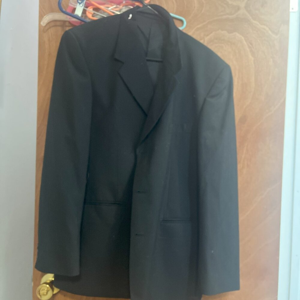 Men's size 2XL Black Suit Jacket by Pierre Cardin